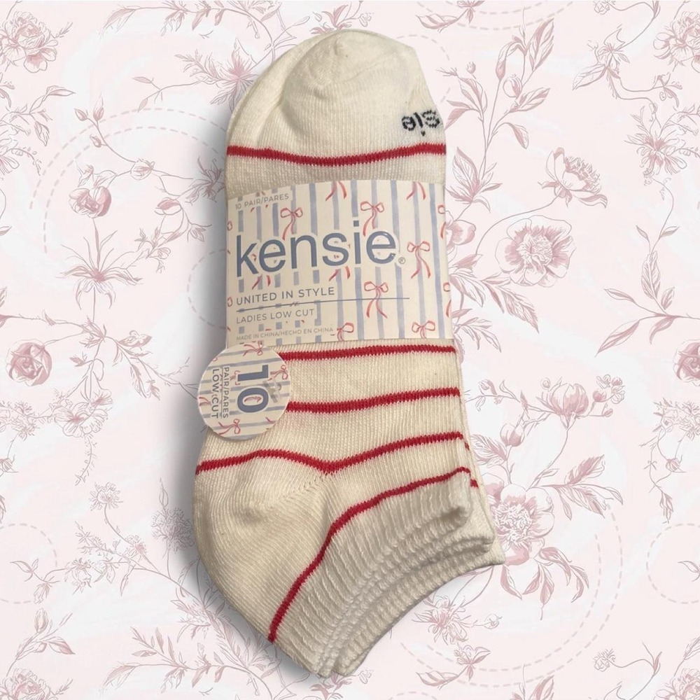 Kensie ladies low cut 10 pairs moisture wicking comfort stretch smooth toe